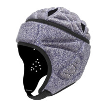 Adult Rugby Helmet with Face Protection, Purple Anti-Collision Cap for Goalkeeper, Lightweight and Durable Design