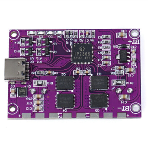IP2368 bidirectionele 100W snellaadmodule Buck-Boost Type-C-interface 4S lithiumbatterijbord 1