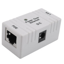 100 Mb/s, 5 V, 12 V, 24 V, 48 V/1 A, rozdzielacz zasilania BJW POE do modułu adaptera kamery IP, biały