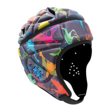 Rugby Helmet Soft Padded Breathable Headgear for Men Women Roller Skating Goalkeeper Hat Style B Adjustable Fit