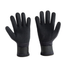 Warm Diving Gloves 0.12 Inch Neoprene Stretchy Non-Slip Gloves for Men Women Swimming Kayaking Surfing Black M