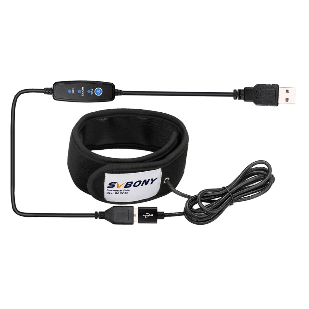 Usb Lens Warmer Dslr Camera Dew Heater Strip For Telescopes & Temperature Control 4852867434964