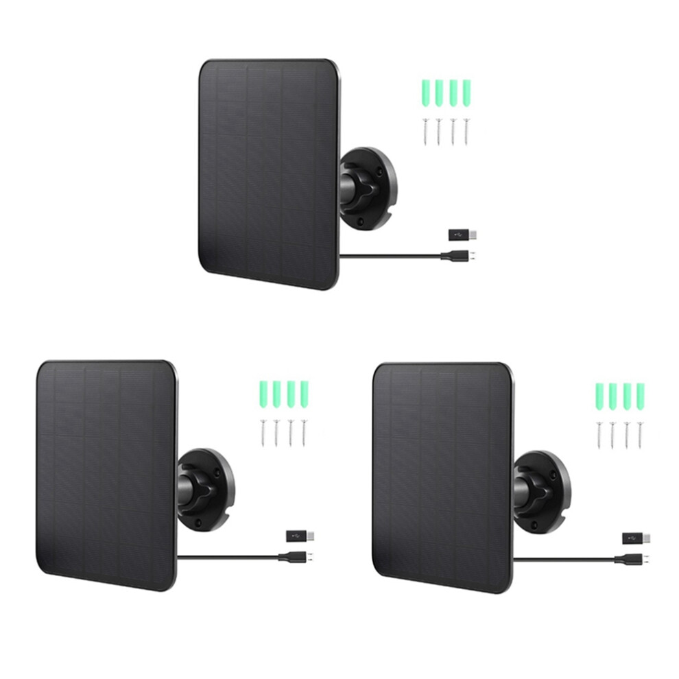 5V 5W Solar Panel For With Cable Camera Charger 360Adjustable Mounting 4852867434957
