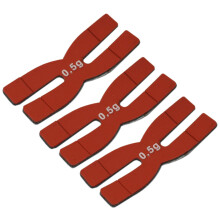 Pack of 3 H Silicone Badminton Racket Weights 0.5g Headbands for Beginners and Advanced Players, Durable and Flexible Design