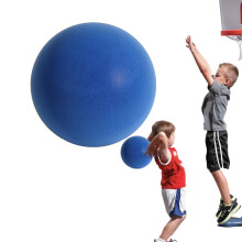 Quiet Basketball Mute Bounce Silent Basketballs for Indoor Use, High Density Foam Training Ball, Blue, Suitable for Floors and Carpets