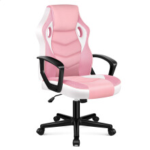 ELFORDSON Gaming Chair Racing Office Executive Computer Work Pink