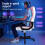 ELFORDSON Gaming Chair Racing Office Executive Computer Work Pink 3