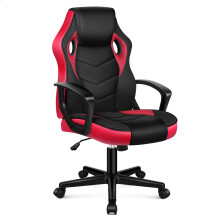 ELFORDSON Gaming Chair Racing Office Executive Computer Work Red