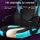ELFORDSON ELFORDSON Gaming Chair Racing Office Executive Computer Work Cyan 3