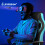 ELFORDSON ELFORDSON Gaming Chair Racing Office Executive Computer Work Cyan 9