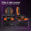 ELFORDSON ELFORDSON Gaming Chair Racing Office Executive Computer Work Orange 7