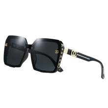 Sonnenbrille Damen Groß Vintage polarisiert UV Schutz