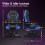 ELFORDSON ELFORDSON Gaming Chair Racing Office Executive Computer Work Blue 7