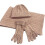 Damen Schal Mütze Handschuhe Set warme Winterset Strickmütze 4