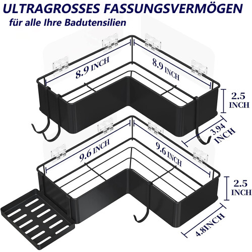 Rostfreie Badezimmer Organizer, multifunktionale Badregal 2