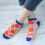 Lustige Sneaker Socken Damen PolyesterBunte Socken Damen 5