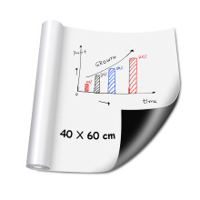 Magnetisches Whiteboard Folie, Magnetfolie Selbstklebend Weiß