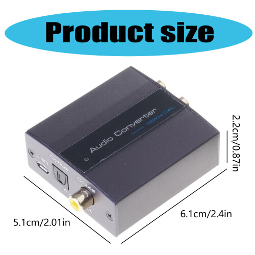 Digitalto Analog Auditory Converter 192kHz 2