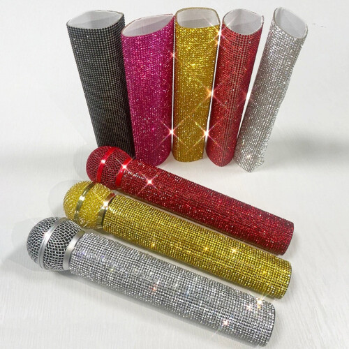 WirelessMicrophone Glittering Sleeve Rhinestones Mic S 2