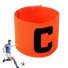 Captain's Bracelet Football Armband Elastic Non-Slip Classic Design for Adults and Teens in Rose Color