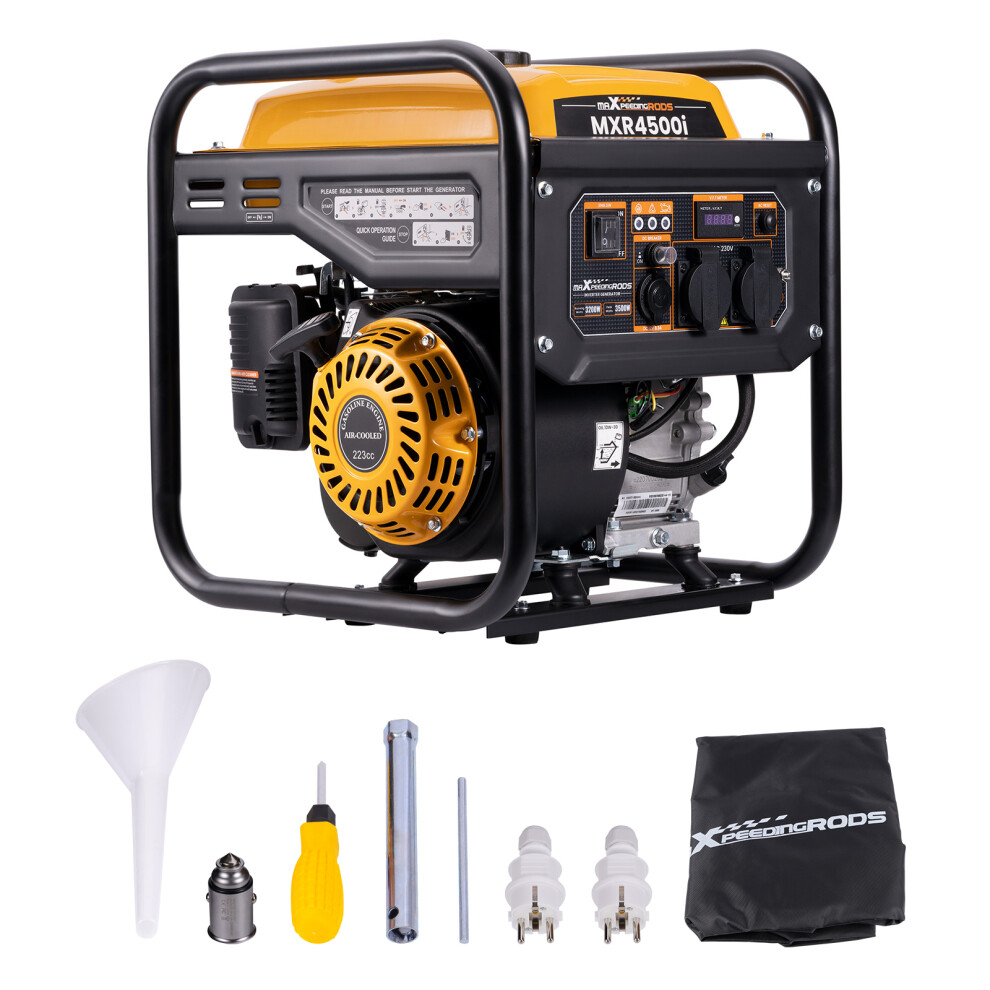 Maxpeedingrods 3500W Petrol Inverter Generator Pure Sine Wave 3.2Kw Low Noise