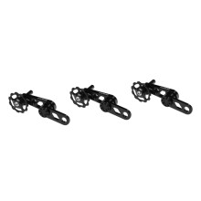 Chain Stabiliser for Folding Bikes - Aluminium Alloy Road Roller Brake Chain Tensioner, Black, Single Speed Regulator