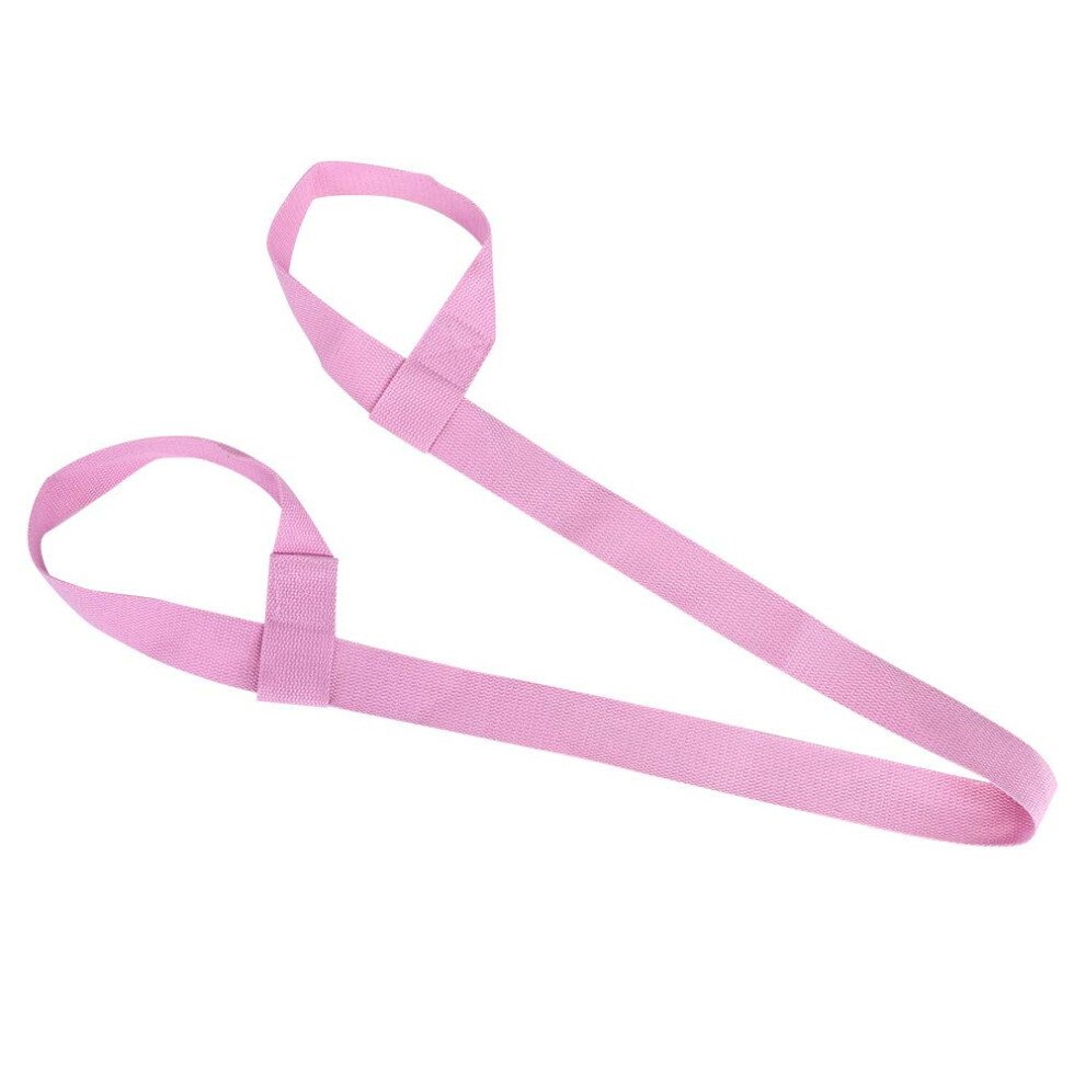 Portable Yoga Mat Carrier with Adjustable Strap, Soft Exercise Belt, Light Pink Color, Yoga Mat Holder