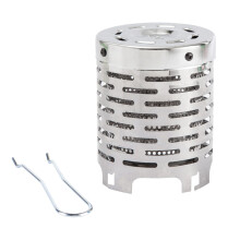 Outdoor Gas Heater Covers - Stainless Steel Portable Heating Caps for Small Heaters in Steel Color