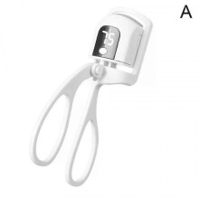 (white) Electric Eyelash Curler, Rechargeable Fast Heated with 3-Speed Temperature Control, USB Charging