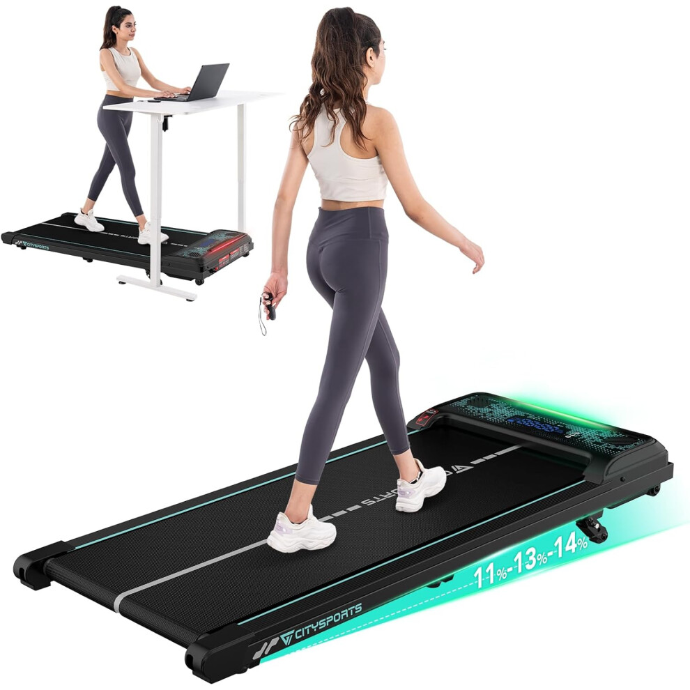 Citysports Treadmills With Incline,Walking Pad With Remote Led Display
