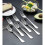 (Silver) Gold Dinner Fork 6 Pieces, Stainless Steel 8.17 " Fork Wedding Silverware Set 3
