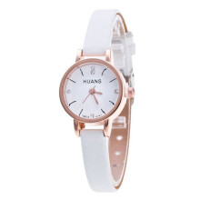 (weiß) Damenuhr Quarz Armbanduhr WEISS weiß