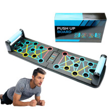 Pushup Board System with Adjustable Angles, Foldable Pushup Stands, Compact Portable Strength Training Equipment for Home Gym