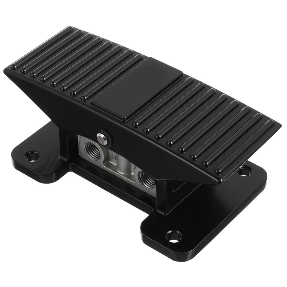 5 Pneumatic Pedal Valve Foot Operated Control Switch Zinc Alloy Black Foot Pedal Valve For Air And Fluid Systems 6947110311111