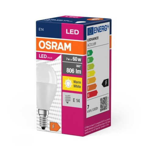OSRAM Ampoule LED - Ledvance/Osram - Classique - E14 - 7W - 2700K - 806Lm 1