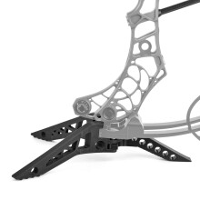 Compound Bow Stand with Triangular Design, Flexible Legs, Compatible with Black Limb Legs for Archery