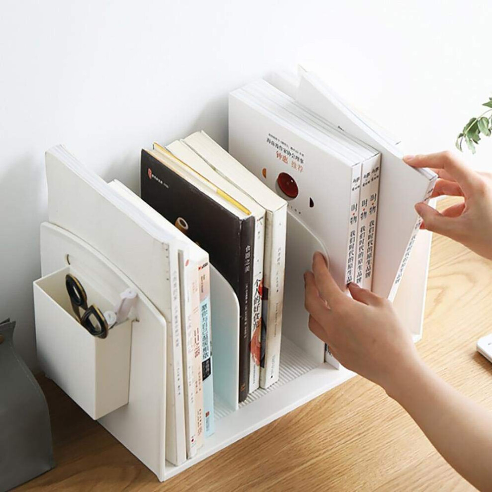 Wooden File Stand - Office Desk Organizer, Document Holder, File Frame with Multiple Trays, Rustic Style, 2-Tier Design-image-OPC-PJW728J-NEW