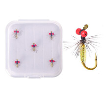 Fly Fishing Hooks Nr. 12 Set - Barbed Small Fishing Hooks for Bass - Saltwater & Freshwater Fishing Tackle Accessories