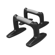 2x Push-Up Stands, Portable Non-Slip Floor Push-Up Bars for Home Gym Fitness Training, Grey Multifunctional Design