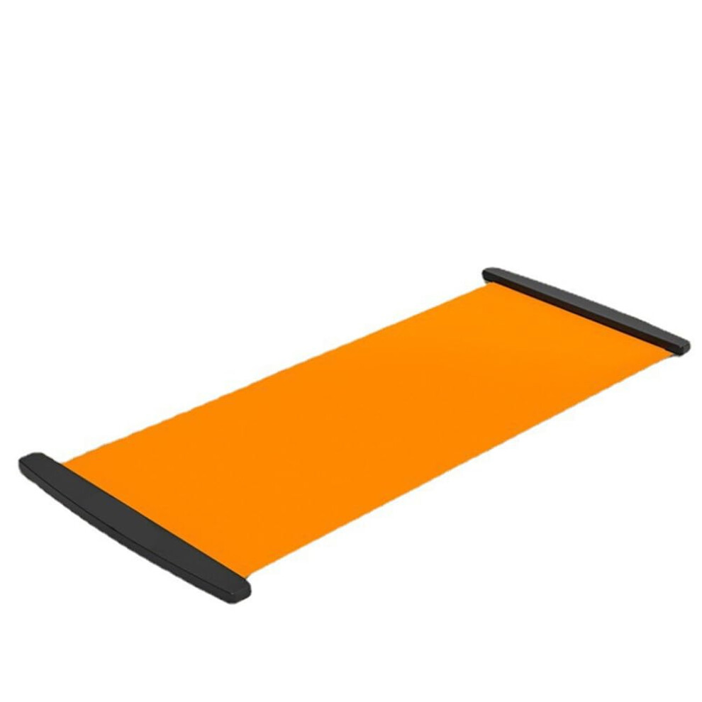 Professional Skateboard Skating Mat 200x50 cm, Indoor Sliding Mat for Speed Training with Slider Shoe Covers, Orange-image-OPC-PJW75NB-NEW