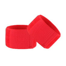 Football Sock Gaiter Leggings for Kids, Shin Guard Strap & Ankle Support, Red, Adjustable Size, Durable Material