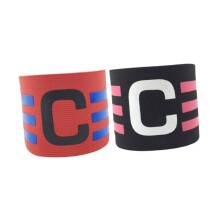 Football Captain's Armband 35x7cm, Colorful Team Sports Armband, Durable Fabric, Ideal for Youth and Adult Players
