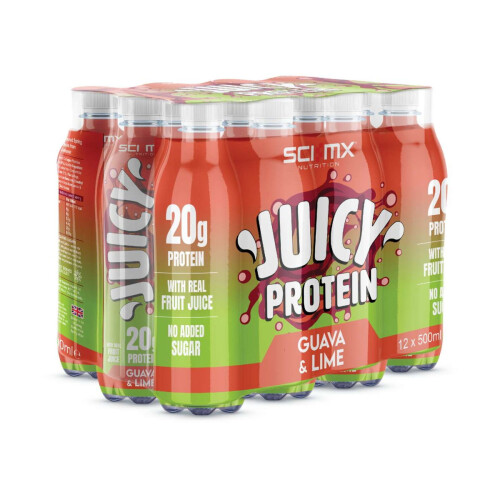 SCI-MX Juicy Protein Drinks- Guava Lime 12 pack