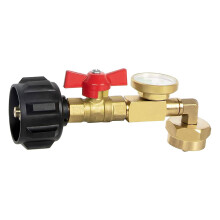 Efficient Propane Bottle Inflator with Pressure Gauge and Durable Propane Adapter for Grill and Camping Multi-Function Use