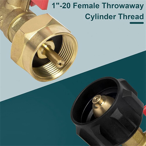 Efficient Propane Bottle Inflator with Pressure Gauge and Durable Propane Adapter for Grill and Camping Multi-Function Use 1