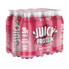 SCI-MX Juicy Protein Drinks- Raspberry & Lychee 12 pack