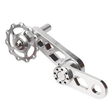 Bicycle Stabilisers, Silver Folding Bike Chain Stabiliser for Rear Derailleur, Hub Gear Fixie Compatibility