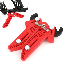 Archery Arch Stand for Compound Bow, Portable Adjustable Kick Stand, Red Side Holder for Compound Bows