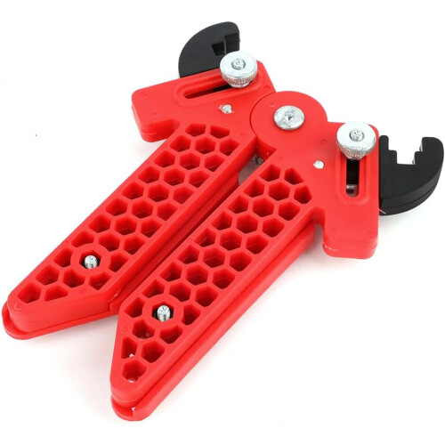 Archery Arch Stand for Compound Bow, Portable Adjustable Kick Stand, Red Side Holder for Compound Bows 2