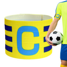 Football Captain's Bands Sports Armband for Football Games, Adjustable Size, Durable Material, Multi-Sport Compatibility